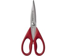 KitchenAid Ciseaux de cuisine polyvalents avec étui de protection, acier inoxydable durable, lavables au lave-vaisselle, poignée confort à prise douce, 22 cm, rouge