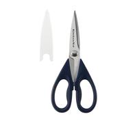 KitchenAid Ciseaux de cuisine tout usage avec gaine de protection - Ciseaux en acier inoxydable durable - Passe au lave-vaisselle - Poignée confortable - 22 cm - Bleu encre