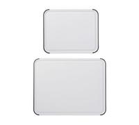 KitchenAid Classic Set de Deux Planches à Découper, Plastique Polypropylene sans BPA, Deux Tailles 20 x 25cm etm 35 x 28cm