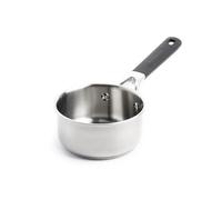 KitchenAid Classic Stainless Steel Casserole en Acier Inoxydable à 3 Couches 14 cm/1 Litre, Clad, Induction, Four sûr, Poignée Stay-Cool, Argent