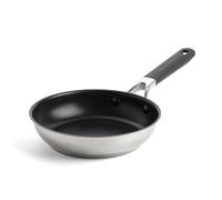 KitchenAid Classic Stainless Steel Poêle à Frire de 20 cm en Acier Inoxydable Sans PFAS Céramique Saine Non-adhésive, Clad, Induction, Poignée Stay-Cool, Va au Four jusqu'à 160°C, Argent