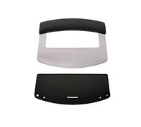 KitchenAid Couteau Mezzaluna avec Lame Courbé en Acier Inoxydable, Avec Étui de Protection, 15 cm, Noir