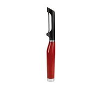 KitchenAid - Économe en Inox à Double Lame Dentelée pour Légumes et Fruits - Couleur Rouge Cerise