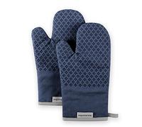 KitchenAid Ensemble de Gants de Cuisine en Coton, Saule Bleu, 17,8 x 31,8 cm