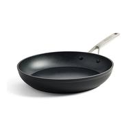 KitchenAid Forged Hardened Aluminium Poêle à frire de 28 cm en céramique anodisée dure antiadhésive sans PFAS, adaptée à l'induction et au four, noire
