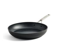 KitchenAid Forged Hardened Aluminium Poêle à frire de 30 cm en céramique anodisée dure antiadhésive sans PFAS, adaptée à l'induction et au four, noire