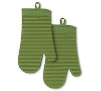 KitchenAid Lot de 2 Gants de Cuisine côtelés en Silicone Souple Mathca, 19,1 x 33 cm
