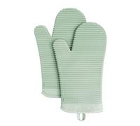 KitchenAid Lot de 2 maniques en Silicone Souple côtelé, Pistache