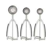 KitchenAid Lot de 3 cuillères à pâte à biscuits Noir