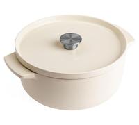 KitchenAid - Marmite en fonte 5,2 L Crème d'amande