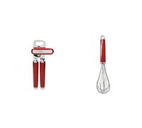 KitchenAid - Ouvre-boîte/Décapsuleur en Acier Inoxydable, Rouge & Passoire en Maille d'Acier Inoxydable, Lavable au Lave-vaisselle, Rouge