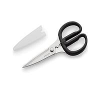 KitchenAid - Paire de Ciseaux Multi Tâches en Inox et Cache Lames en Plastique, 22.9 x 13.2 cm - Noir