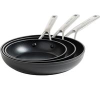 KitchenAid - Poêles en aluminium forgé renforcé, 20 + 24 + 28 cm