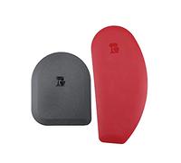KitchenAid - Racloir à Casserole & Racloir à Saladier en Silicone, Noir / Rouge, Set de 2