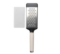 KitchenAid - Râpe à Fromage en Inox avec Manche Arrondi, Dents Double Face - Couleur Blanc Amande