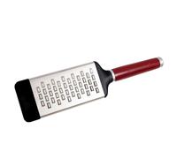 KitchenAid - Râpe à Fromage en Inox avec Manche Arrondi, Dents Double Face - Couleur Rouge Cerise
