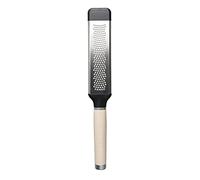 KitchenAid - Râpe à Fromage Ultra Fine en Inox avec Manche Arrondi, Dents Double Face - Couleur Blanc Amande