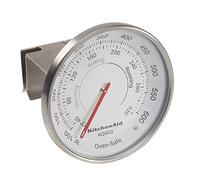 KitchenAid - Thermomètre à Four Réglable à Suspendre, pour Fours à Gaz, Électrique et à Chaleur Tournante, 40°C à 320°C Taille Unique Noir