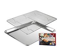 KITCHENATICS Plateau de Cuisson Professional- Idéal pour Les Grillades et Les Barbecues - Résistance extrême à la Corrosion (Aluminium Poêles et Acier Inoxydable Gril 27 cm x 39,62 cm)