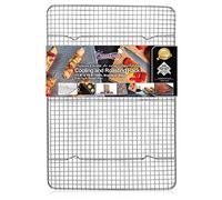 KITCHENATICS Volette de Refroidissement et Cuisson en Acier Inoxydable - Idéal pour Pâtisserie et Cuisson au Four. Grille en Fil d’Acier Épais et Robuste Résistant à la Rouille (29,97 x 42,93 CM)