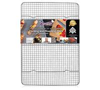 Kitchenatics Volette de Refroidissement et Cuisson en Acier Inoxydable - Idéal pour Pâtisserie et Cuisson au Four. Grille en Fil d’Acier Épais et Robuste Résistant à la Rouille (25,4 x 38,1 CM)