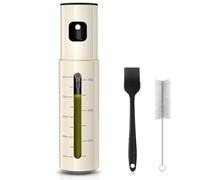KitchenBoss Spray Huile Cuisine Vaporisateur Pulverisateur Huile Cuisine | 100 ml Spray Huile Inoxydable pour Friteuse à Air Chaud, Idéal pour Les Salades, Les Grillades et Les Desserts, Beige