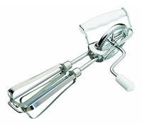 KitchenCraft - Batteur Manuel à Manivelle, Acier Inoxydable/Plastique, 25 cm