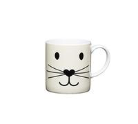 Kitchencraft Cat Face Tasse à café, Porcelaine, Multicolore, 7 x 4 x 7 cm