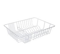 KitchenCraft - Égouttoir à Vaisselle Anti-Rouille en Métal avec Revêtement en Plastique, Blanc, 45 x 37 cm