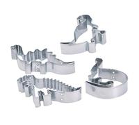KitchenCraft - Emporte-Pièces en Forme de Dinosaures, Acier Inoxydable, Lot de 4