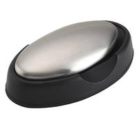 KitchenCraft "Finger Fresh" Barre de savon en acier inoxydable éliminant les odeurs avec support, 1 x 7 cm (4" x 3")