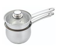 KitchenCraft Induction-Safe Stainless Steel Double Boiler Porringer / Bain-Marie Pan, 16 cm (6.5")