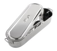 KitchenCraft Induction-Safe Stainless Steel Fish Kettle, 45.5 x 15.5 x 10 cm (18" x 6" x 4")