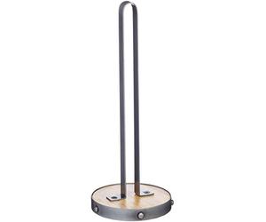 KitchenCraft Industrial Kitchen - Support pour Rouleau de Papier Essuie-Tout, Bois & Métal, Style Industriel, 31 cm