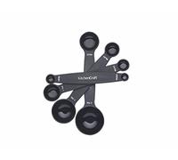 KitchenCraft - Jeu De Cuillères À Mesurer Magnétiques En Acier Inoxydable, Cuillères À Café Et Cuillères À Soupe Empilables Pour Mesurer Les Ingrédients Secs Et Liquides, Jeu De 4, Noir