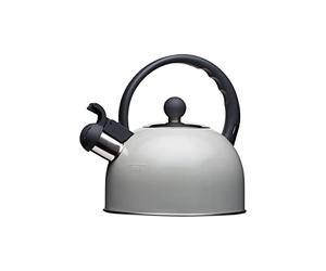 KitchenCraft Living Nostalgia Bouilloire Sifflante, Pour Plaque À Induction, Métal, 1.3L, Gris Français