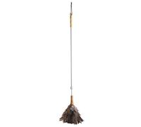 KitchenCraft Living Nostalgia Genuine Ostrich Feather Duster with Telescopic Handle, 1 - 1.5 m (3’3” - 4’11”)