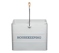 KitchenCraft Living Nostalgia Metal Cleaning Caddy, 33 x 21 x 26 cm - French Grey