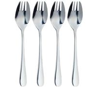 KitchenCraft MasterClass - Fourchettes 3-en-1 en Acier Inoxydable, Lot de 4