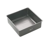 KitchenCraft MasterClass - Moule à Gâteau Carré Antiadhésif avec Fond Amovible, 23 cm