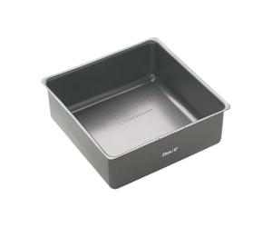 KitchenCraft MasterClass - Moule à Gâteau Carré Antiadhésif avec Fond Amovible, 23 cm