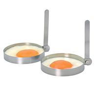 KitchenCraft - Moules à Œufs au Plat en Acier Inoxydable, 8,5 cm, Lot de 2