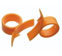 KitchenCraft Plastic Orange Peelers (Set of 2) - Orange
