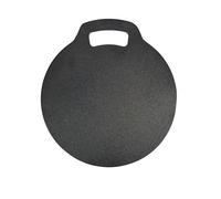 KitchenCraft Round Cast Iron Baking Stone / Cooking Girdle, 27 cm (10.5")
