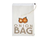 KitchenCraft - Sac de Conservation pour Oignons en Toile, Beige, 26 x 38 cm