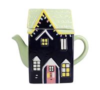 KitchenCraft Théière en céramique de la collection Casse-Noisette, 1,2 L, boîte cadeau, bleu marine
