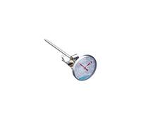 KitchenCraft Thermomètre à lait, gadget de cuisine en acier inoxydable, argenté