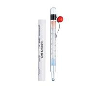 KitchenCraft - Thermomètre Confiseur en Verre, pour Sucre / Confitures / Fritures, Capacité 205°C