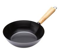 KitchenCraft - Wok Antiadhésif en Acier au Carbone, Compatible avec Toutes les Sources de Chaleur, 25 cm