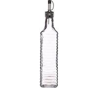 KitchenCraft World of Flavours Bouteille à huile / Vinaigre en verre strié, 55 ml